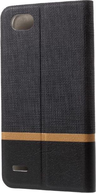 Image du produit MU Classic Housse en cuir avec lame en acier cousue (LG Q6, LG Q6+)