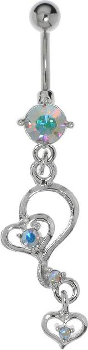 Image du produit Bijouteria Piercing nombril (Laiton, Acier chirurgical, Cristallin)