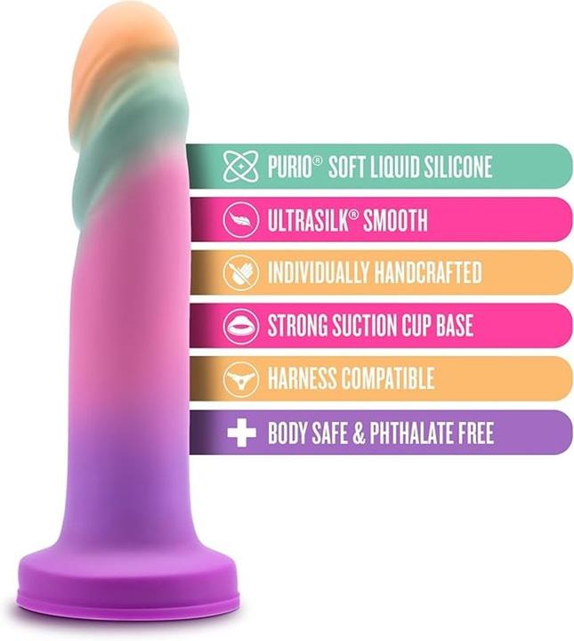 Productafbeelding Avant Blush Sunrise Gaze Artisan 7,5 Inch Dildo - Handgemaakt met Purio® Vloeibaar Silicone