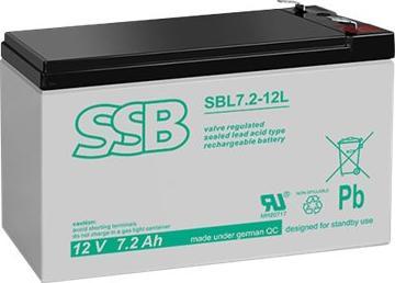 Immagine prodotto SSB Batteria 12V/7.2Ah (SBL 7.2-12L)