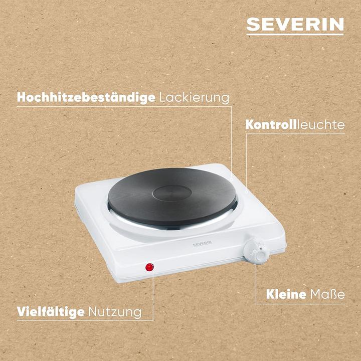 Produktbild Severin Kochplatte für Küche, Weiss Single
