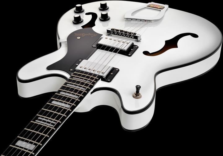 Actual product image Hagstrom Electric Guitar, Viking, White (Electric guitar, Maple)