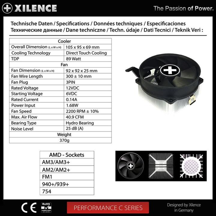 Immagine prodotto Xilence Prestazioni della CPU C A200 XC033 (69 mm)