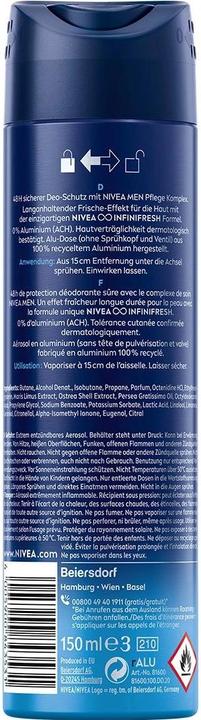 Actual product image NIVEA MEN Fresh Active (Spray, 150 ml)