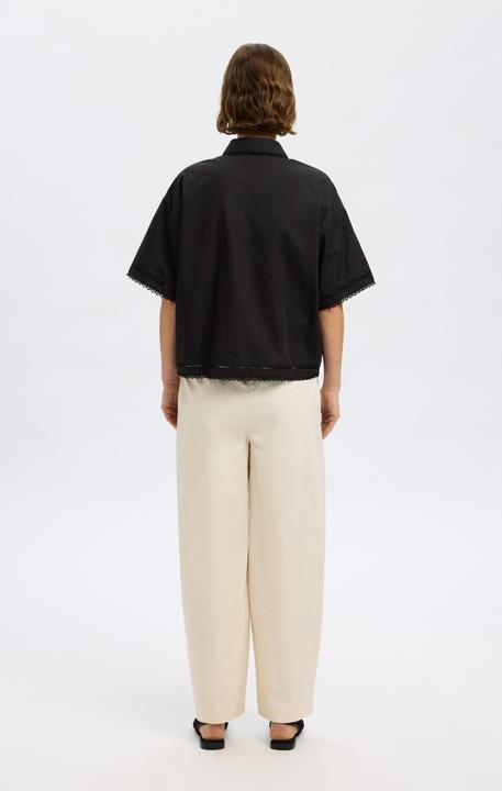 Produktbild Selected Femme Cropped Kurzarmhemd (40)