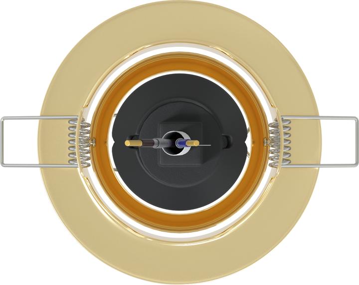 Immagine prodotto VidaXL Lampen Set von 12 Gold Metall, Kunststoff 9 cm Leichtes Gewicht (GU10)