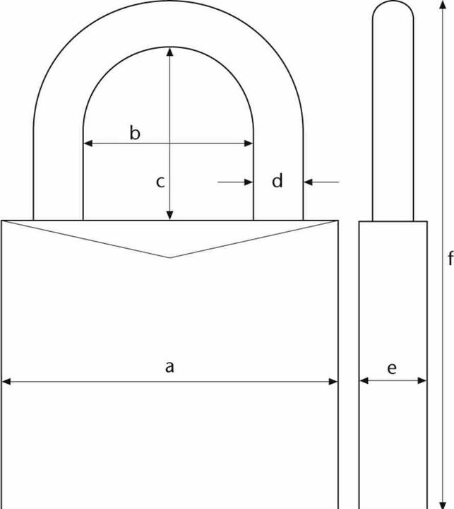 Actual product image Abus SB TITALIUM padlock 64TI/40 HB63
