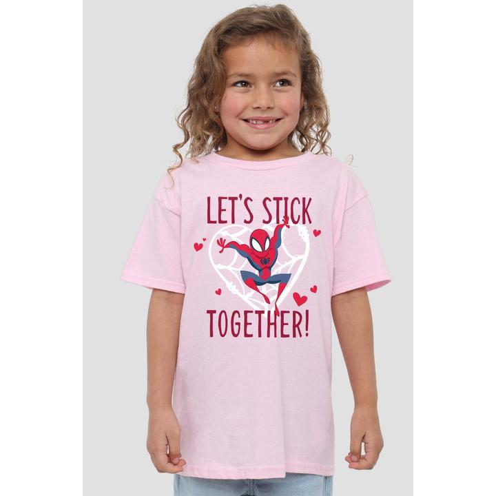 Produktbild Spiderman Stick Together TShirt Valentinstag (140)