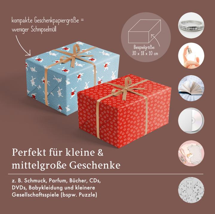 Immagine prodotto Dabelino Set di carta da regalo natalizia: Neve (Carta da regalo, 4 x)