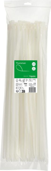 Produktbild Schneider Kabelbinder Thorsman, Abmessung: 550X8,8 mm, VPE=100 Stück Farbe: klar IMT46426 (Kunststoffkabelbinder, 550 mm, 100 Stk.)