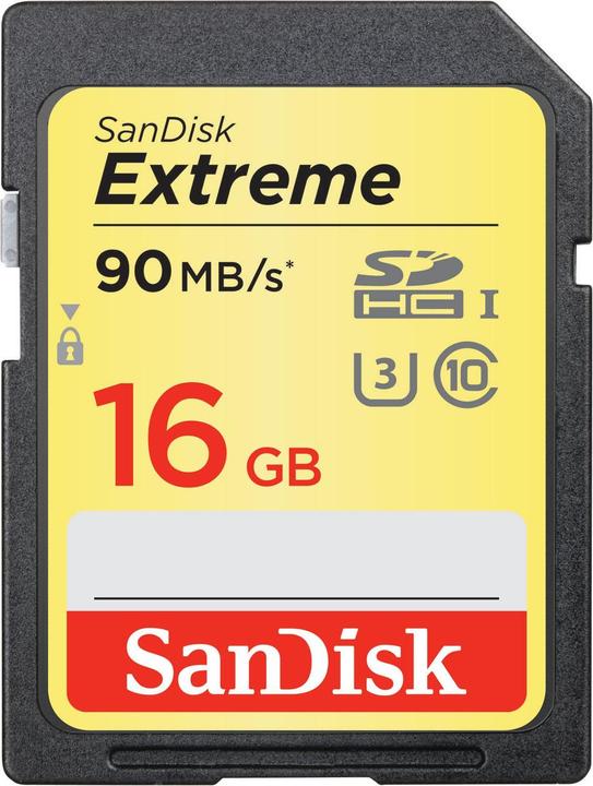 SanDisk Extreme SDHC U3 2-Pack (16 GB, SDHC, U3, UHS-I)
