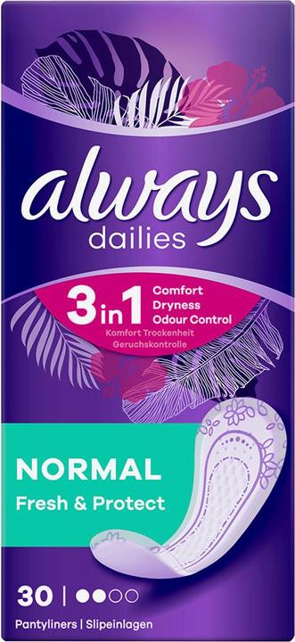 Actual product image Always Daily Fresh Normal 0 % (30 x, Panty liners)