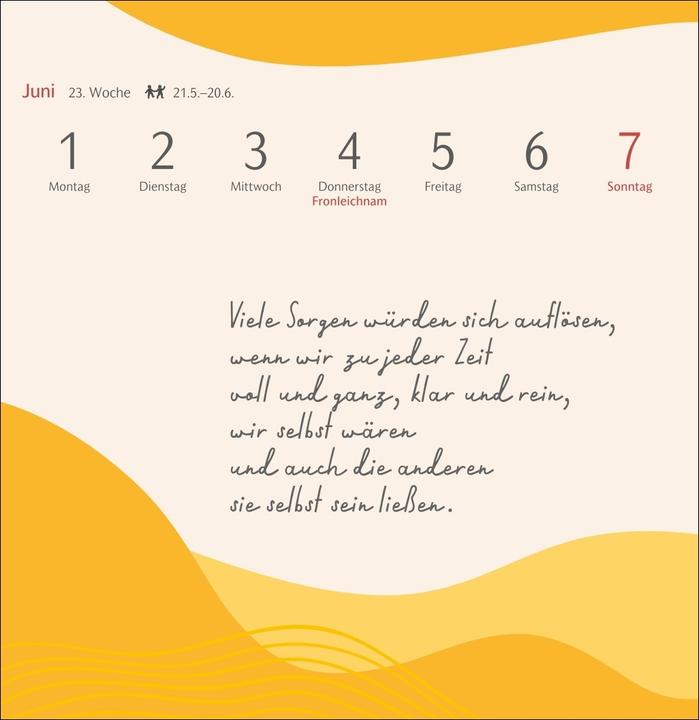 Produktbild Harenberg Clara Louise: Die Sonne in Orange getaucht Premium-Postkartenkalender 2026 - 53 Postkarten mit (Deutsch)