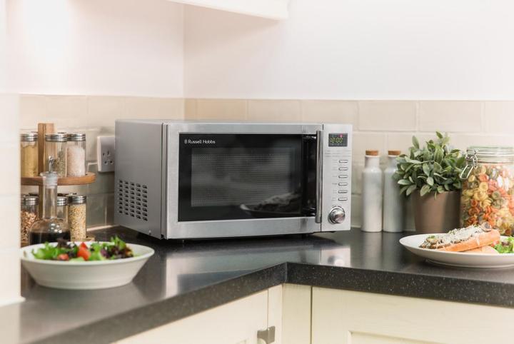 Produktbild Russell Hobbs RHM2031 – 20-Liter-Digitale Mikrowelle mit Grill, Edelstahl (CH-Stecker, 20 l)