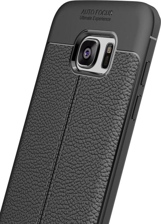 Produktbild König Design Handyhülle für Samsung Galaxy S6 Schutzcase Cover Silikon Bumper Etui Schwarz (Samsung Galaxy S6)