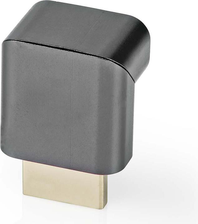 Actual product image Nedis HDMIT Adaptor HDMIT Connector / HDMIT Male HDMIT Female / HDMIT Output Gold Plated Angled 90° (HDMI, 3 cm)
