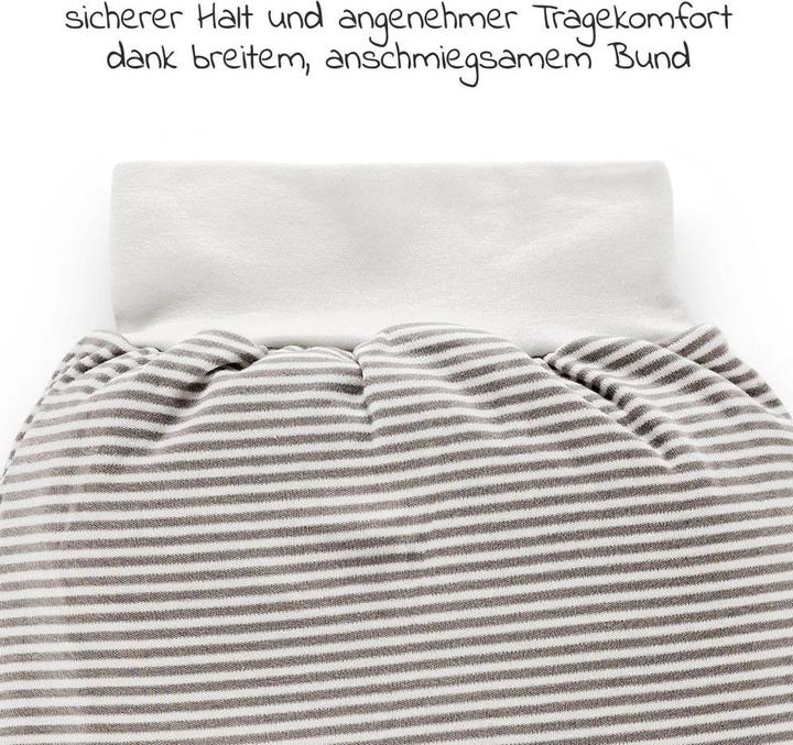 Produktbild La Loona LaLoona Strampelsäcke Strampelsack Baby - Weiss-Taupe (50 cm, 0.5 TOG)