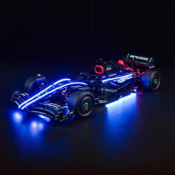 Actual product image BrickBling LED light set for LEGO Mercedes-AMG F1 W14 E Performance (42171) incl. remote control