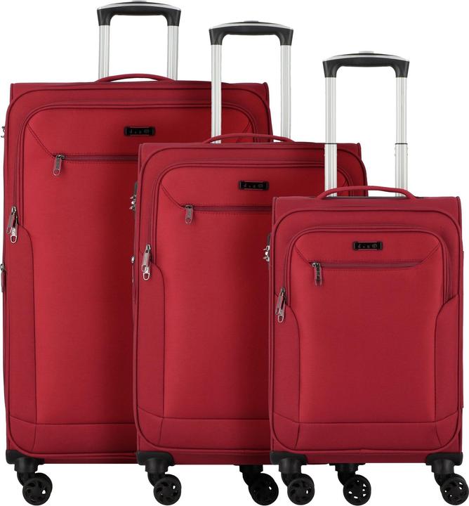 D&N Travel Line 6804 4-Rollen Kofferset 3tlg. (196 l, XL (ab 115l))