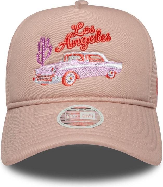 Actual product image New Era Damen A-Frame Trucker Cap Western Los Angeles Rosa