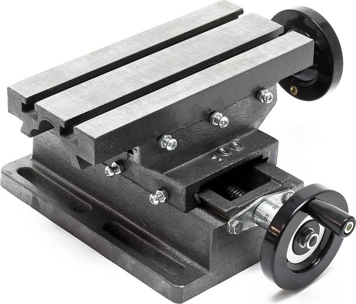 Produktbild Wiltec 2-Achsen Kreuztisch 220x100mm Koordinatentisch Frästisch aus Gusseisen (220 mm)