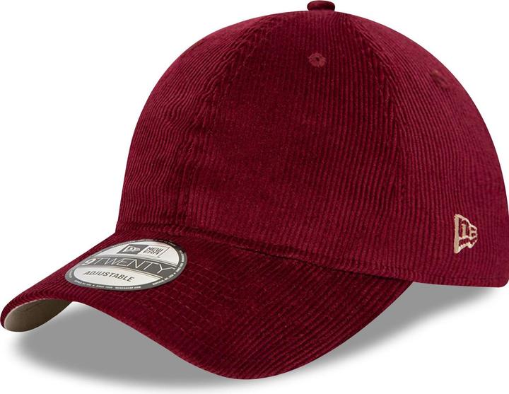 Actual product image New Era 9Twenty Strapback Corduroy Cap - Basic Cardinal
