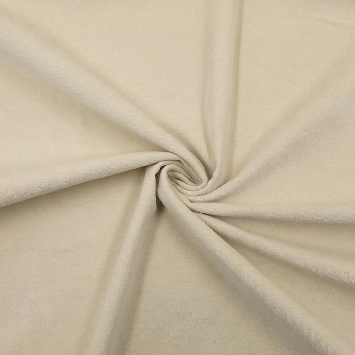 Actual product image Stoffrestposten Stretch velvet - Beige - Minimum quantity: 1 metre