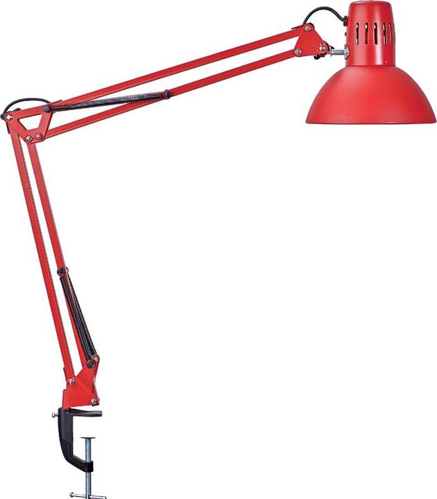 Image du produit Maul Lampe de bureau LED MAULstudy pince incl. ampoule E27 - rouge