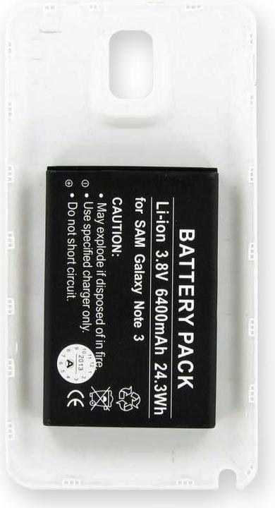 Immagine prodotto AccuCell Batteria Samsung Galaxy Note 3, Note III, B800BE, B800BU con custodia bianca