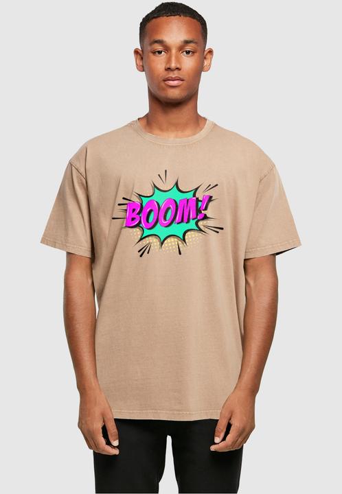 Immagine prodotto Merchcode Maglietta oversize lavata con acido BOOM Comic - 117943 (S)