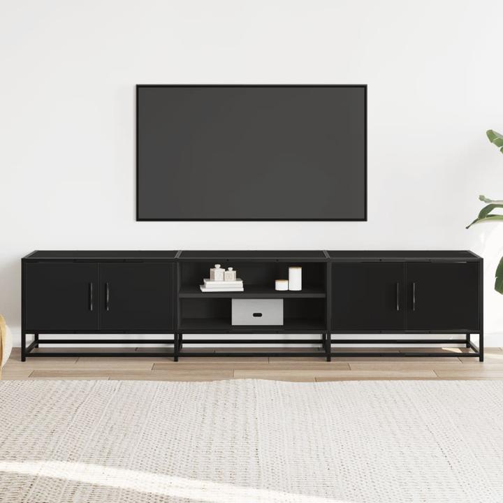 Produktbild VidaXL TV Schrank Lowboard Fernsehschrank Fernsehtisch Schwarz Holzwerkstoff