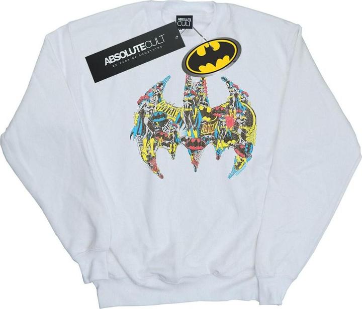 Batman Batgirl Logo Collage Baumwolle Sweatshirt