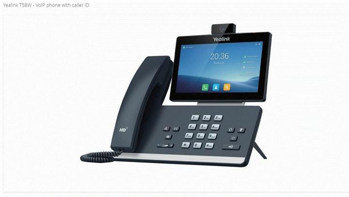 Yealink T58W Téléphone VoIP avec identification de l'appelant