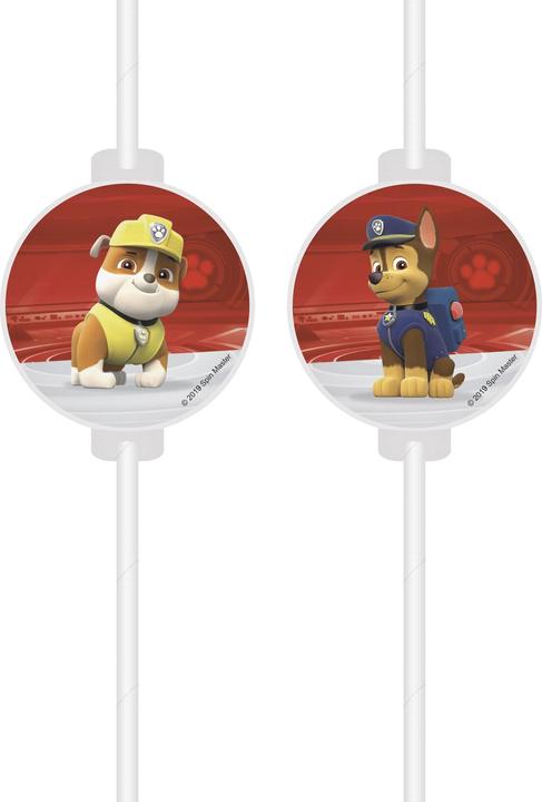 Procos Paw Patrol: Rubble and Chase drinking straws