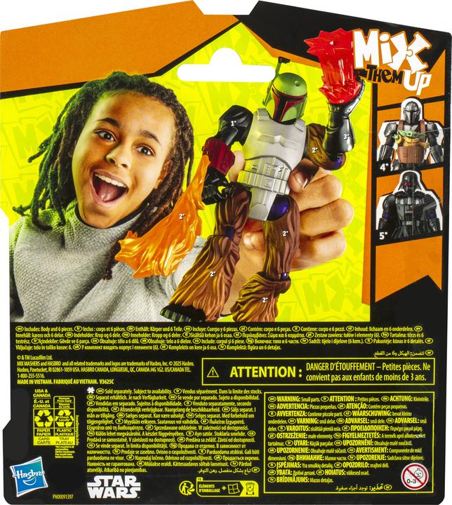 Actual product image Star Wars MixMashers Boba Fett individualisierbare Mix-And-Match Action-Figur & Accessoires