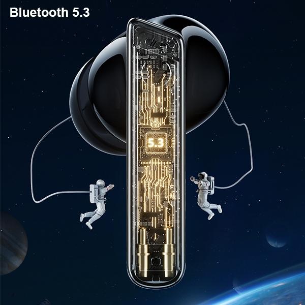 Actual product image Awei słuchawki Bluetooth 5.3 T52 Pro2 TWS + stacja dokująca czarny/black (Wireless)
