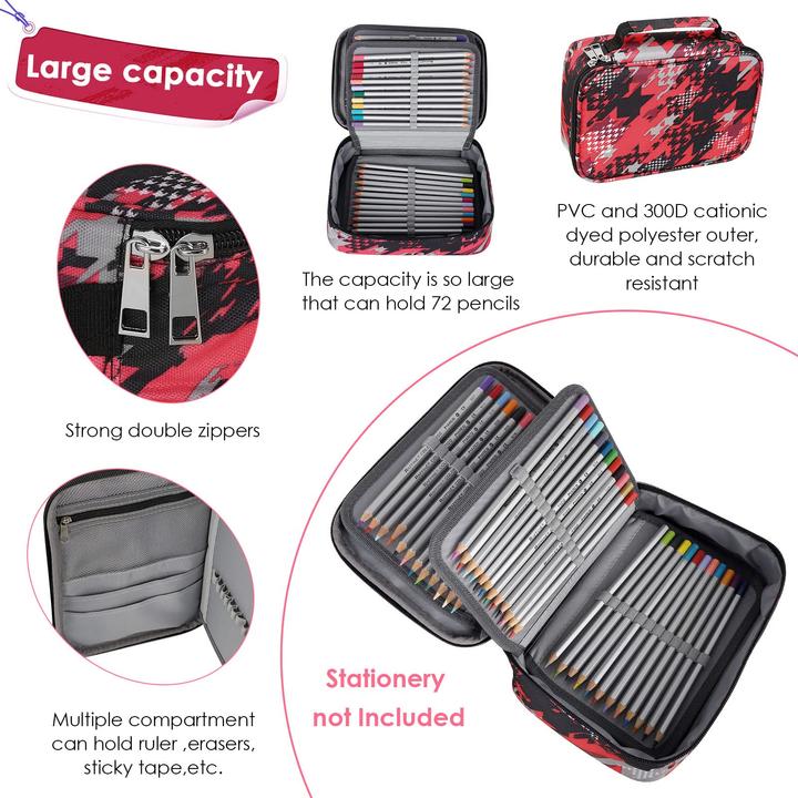 Produktbild Only-Bags.Store 72 Fächer Federmäppchen, Etui Buntstifthalter Etui
