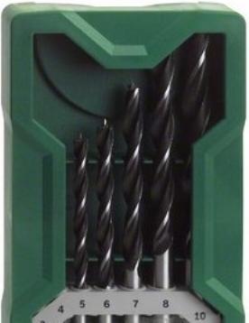 Actual product image Bosch Zubehör Wood twist drill set 7 pieces (5 mm, 6 mm, 7 mm, 8 mm, 10 mm, 4 mm, 3 mm)