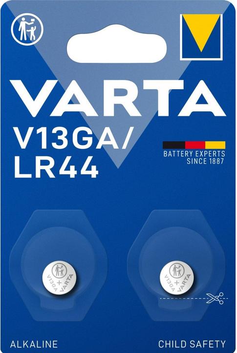 Productafbeelding Varta Elektronica V13GA (2 Pcs., LR44, 155 mAh)