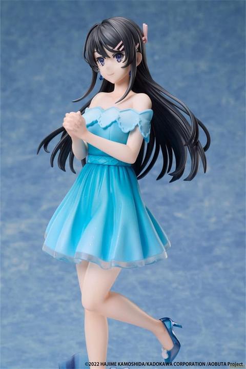 Actual product image Elcoco Rascal Does Not Dream of a Knapsack Kid PVC Statue 1/7 Mai Sakurajima Jewel Princess 27 cm