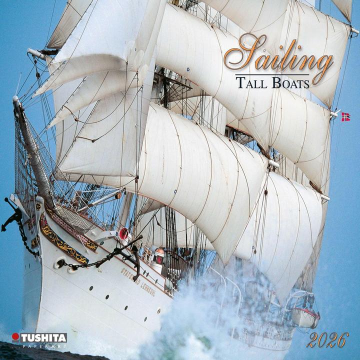Image du produit Sailing tall Boats 2026 (30 x 30 cm, Italien, Français, Espagnol, Tchèque, Anglais, Néerlandais, Polonais, Allemand)