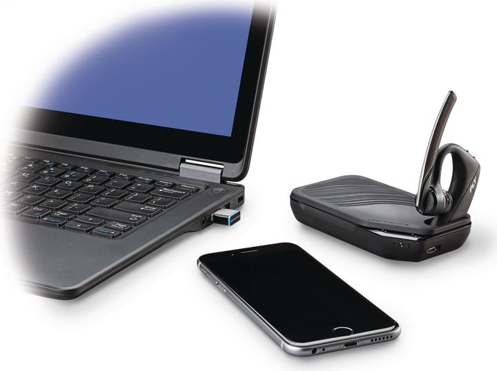 Actual product image Poly Voyager 5200 UC (Wireless, Cable, USB-A)