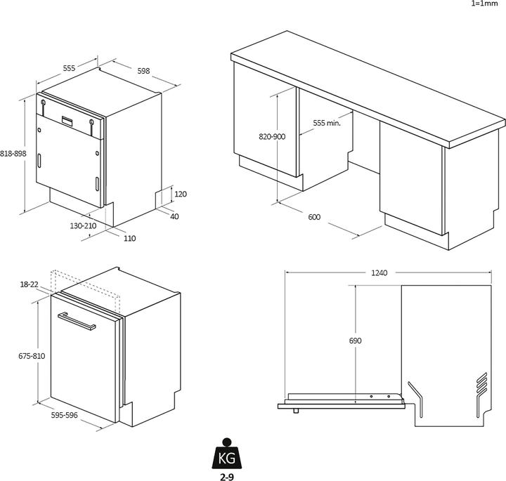 Actual product image Candy Rapidα CS 4E7L0W 14 place settings E