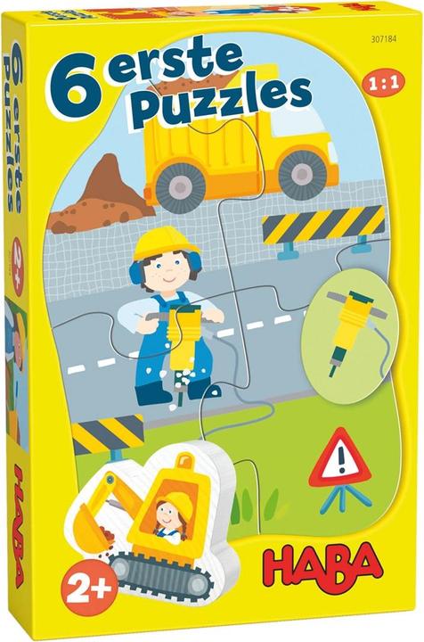 Produktbild Magni HABA 6 erste Puzzles Baustelle (6 Teile)