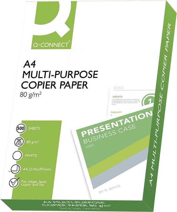Q-Connect Universalpapier, hochweiss (80 g/m², 500 x, A4)
