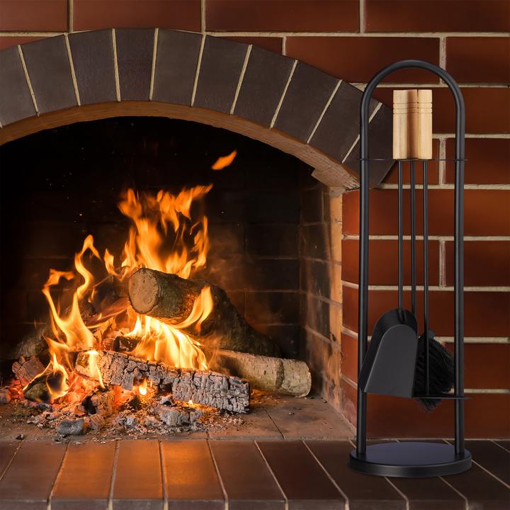 Actual product image Relaxdays Modern Fireplace Set (20 x 20 x 68.5 cm)