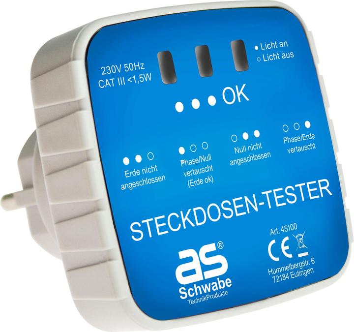 As - Schwabe Steckdosen-Tester