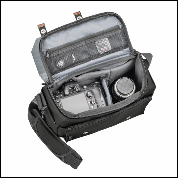 Immagine prodotto mantona Borsa fotografica Milano grande (Borsa a tracolla per fotocamera, 0.12 l)