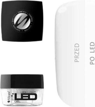 Produktbild Silcare Led Highlight Gel Nail Builder Gel Bianco Za Nokte 15G (Bianco, Gel-Effekt Nagellack)