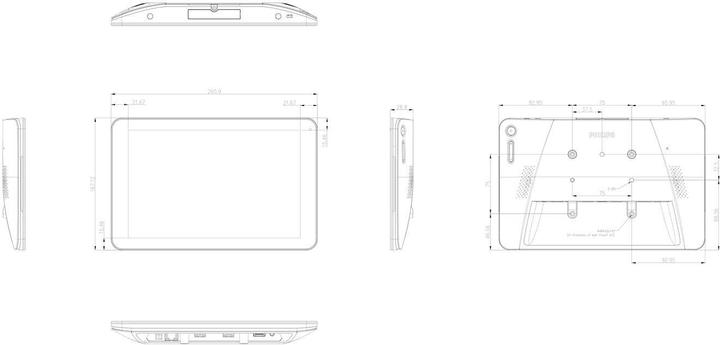 Produktbild Philips 10bdl3051t/02 (1280 x 800 Pixel, 10")